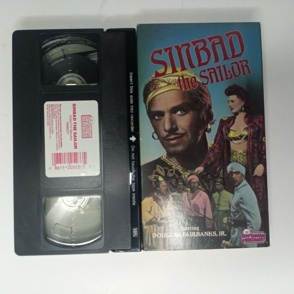 Sinbad the Sailor VHS Video Douglas Fairbanks Anthony Quinn 1947 Movie